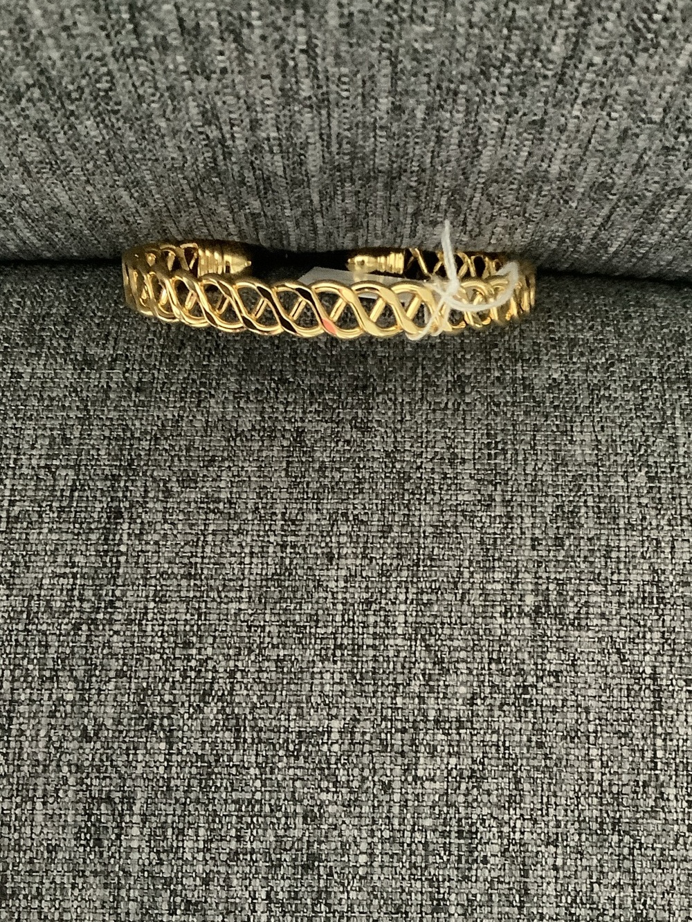 Park Lane Gold Twisted Rope Open Cuff